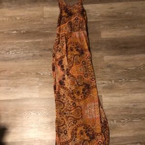orange/brown designs maxi dress